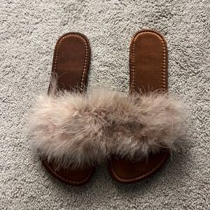 Fuzzy Slippers in a size small!